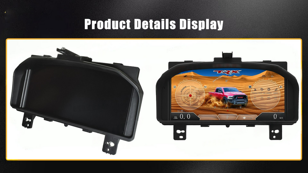 12.3 Inch Car Digital Instrument Cluster LCD Dashboard Linux System Speedometer for Jeep Wrangler JK 2011 - 2017