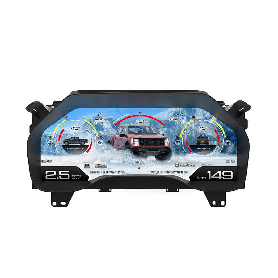 12.3 Inch Car LCD Dashboard Speed Meter Linux System Digital Dash Cluster for Ford F150 2015-2021