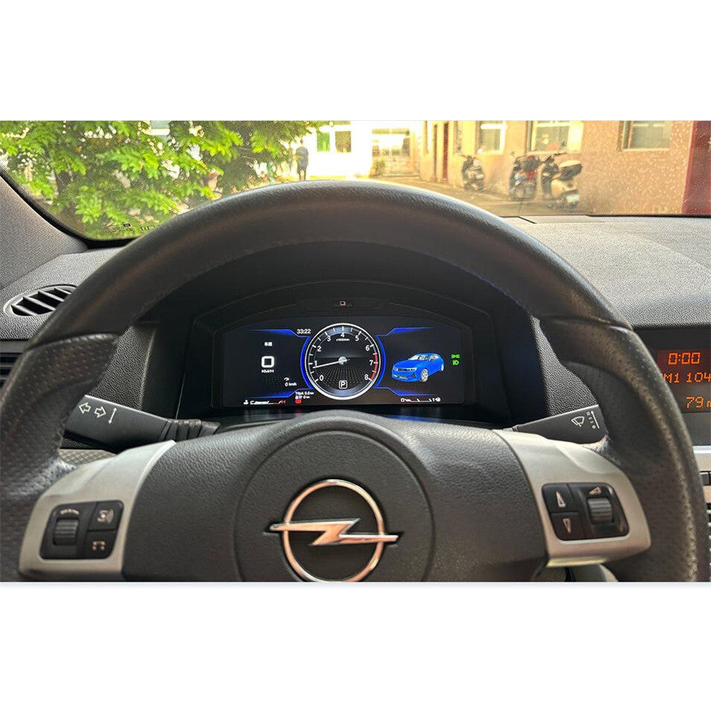 10.25 Inch Anti-Glare LCD Screen Dashboard for Opel Astra Zafira 2004-2010 Digital Cluster Speedometer Car Multimedia Player Support Wireless CarPlay Navigation