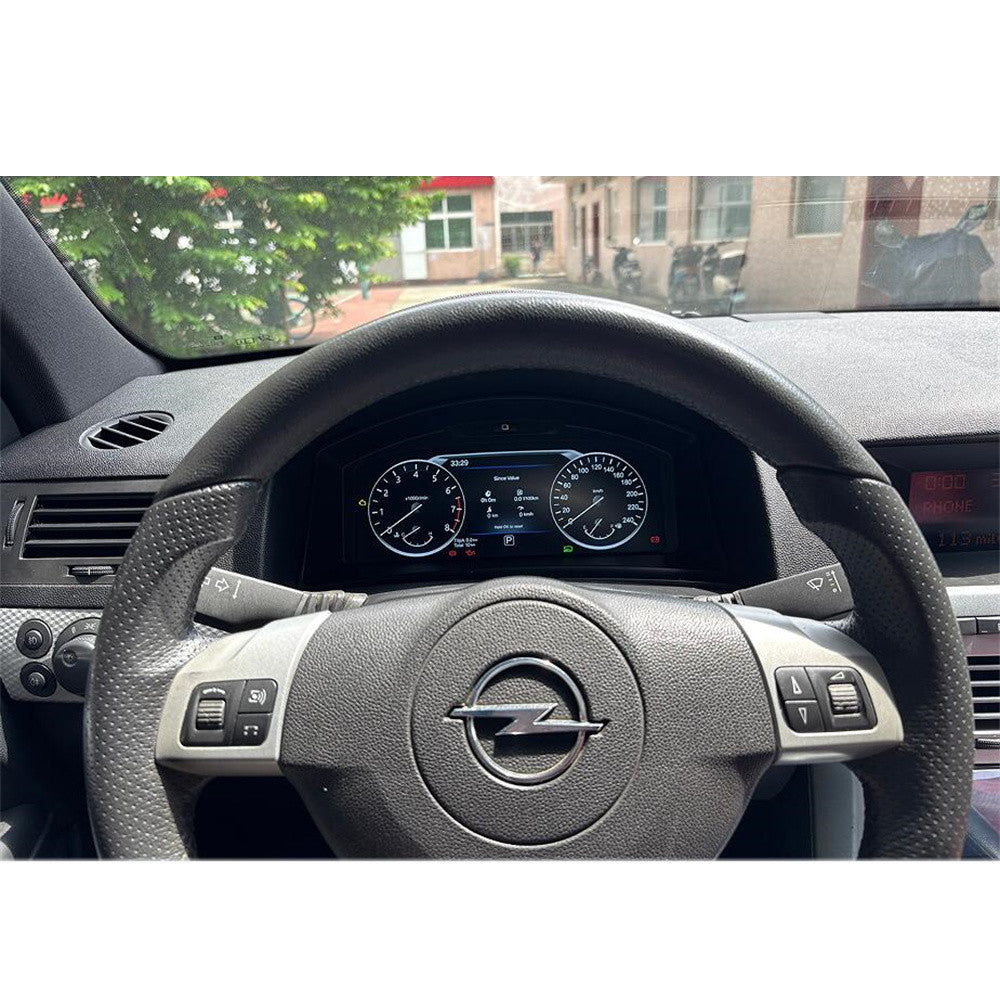 10.25 Inch Anti-Glare LCD Screen Dashboard for Opel Astra Zafira 2004-2010 Digital Cluster Speedometer Car Multimedia Player Support Wireless CarPlay Navigation
