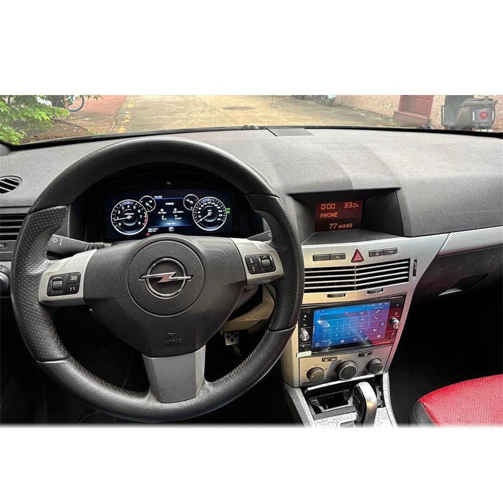 10.25 Inch Anti-Glare LCD Screen Dashboard for Opel Astra Zafira 2004-2010 Digital Cluster Speedometer Car Multimedia Player Support Wireless CarPlay Navigation