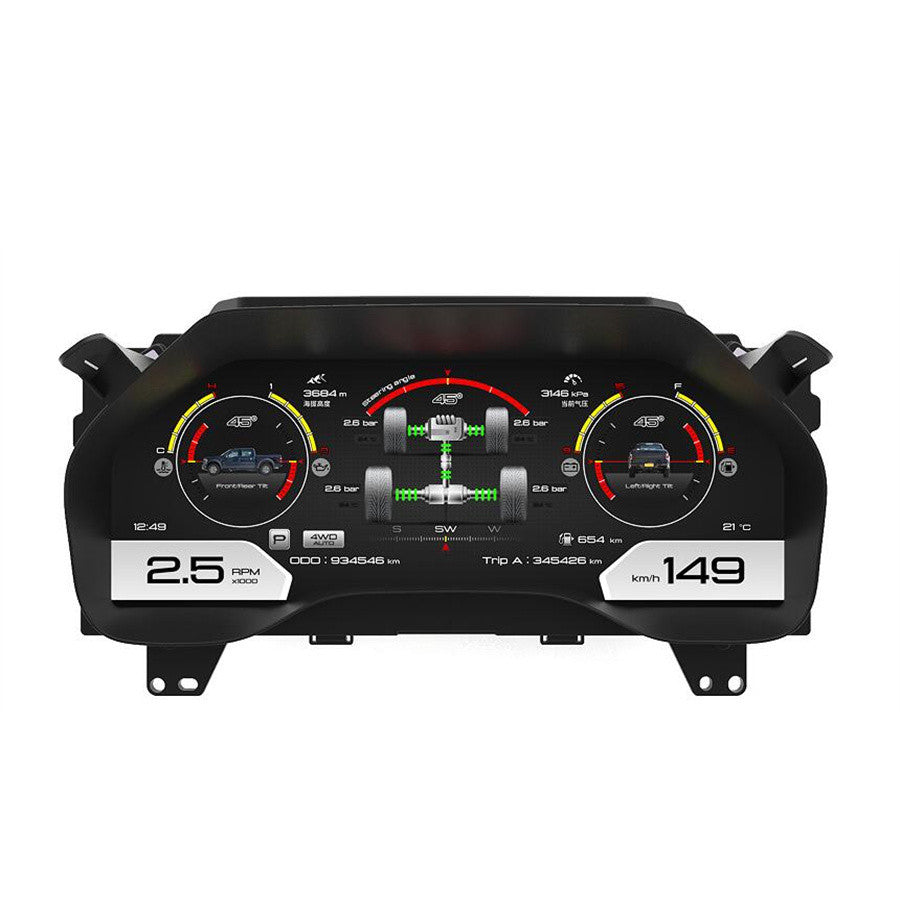 12.3 Inch Car LCD Dashboard Speed Meter Linux System Digital Dash Cluster for Ford F150 2015-2021