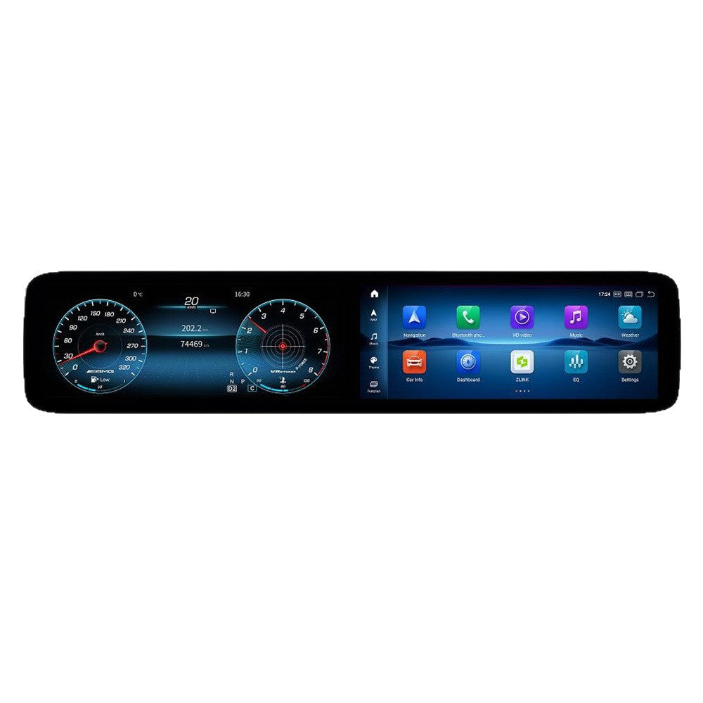 12.3 Inches for Mercedes-Benz E200 E300 W213 2016-2018 Android Navigation Instrument Dual Screen