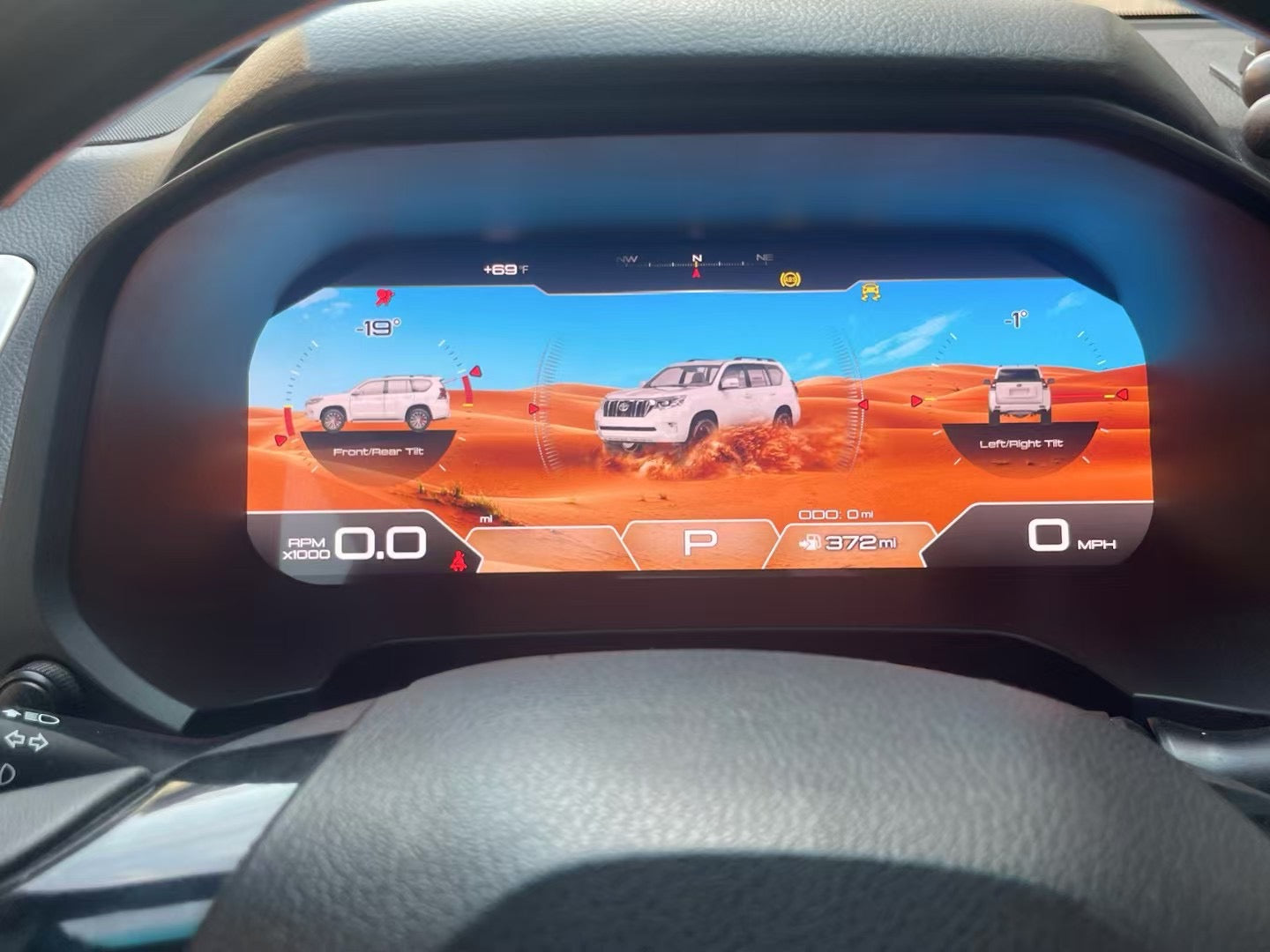 12.3 Inch Digital Instrument Cluster for Toyota Land Cruiser Prado 2010 - 2020 LCD Dashboard Car Meter