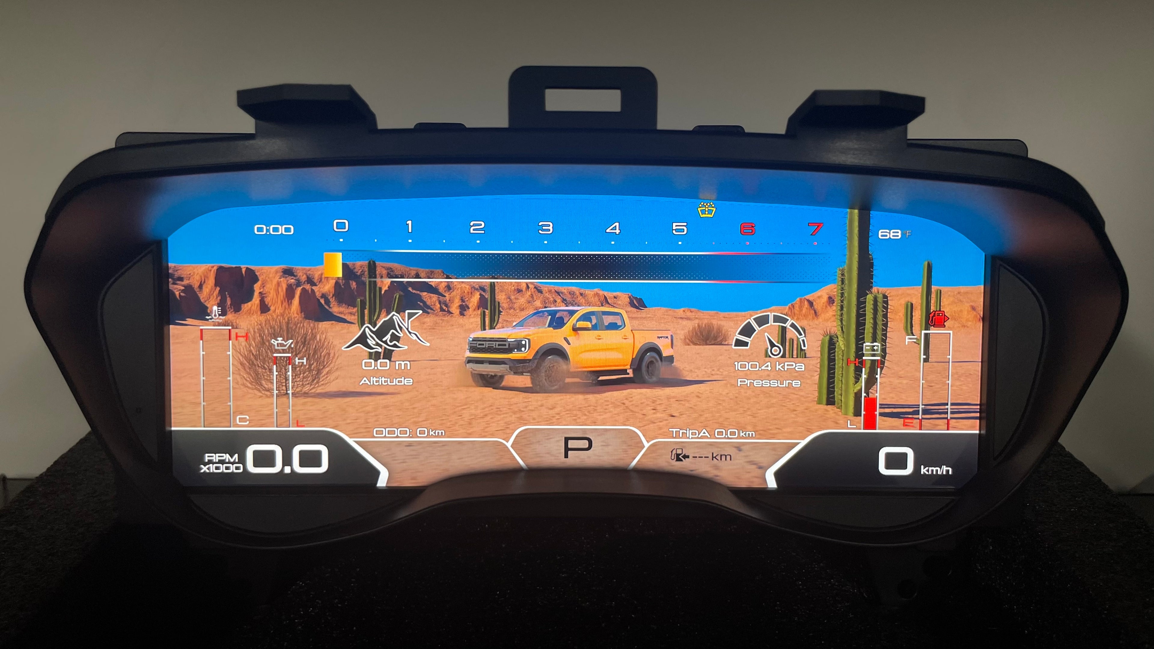 12.3 Inch Digital Cluster LCD Dashboard for Ford Mustang 2015-2021 LHD/RHD Odometer Speedometer Retrofit Accessories