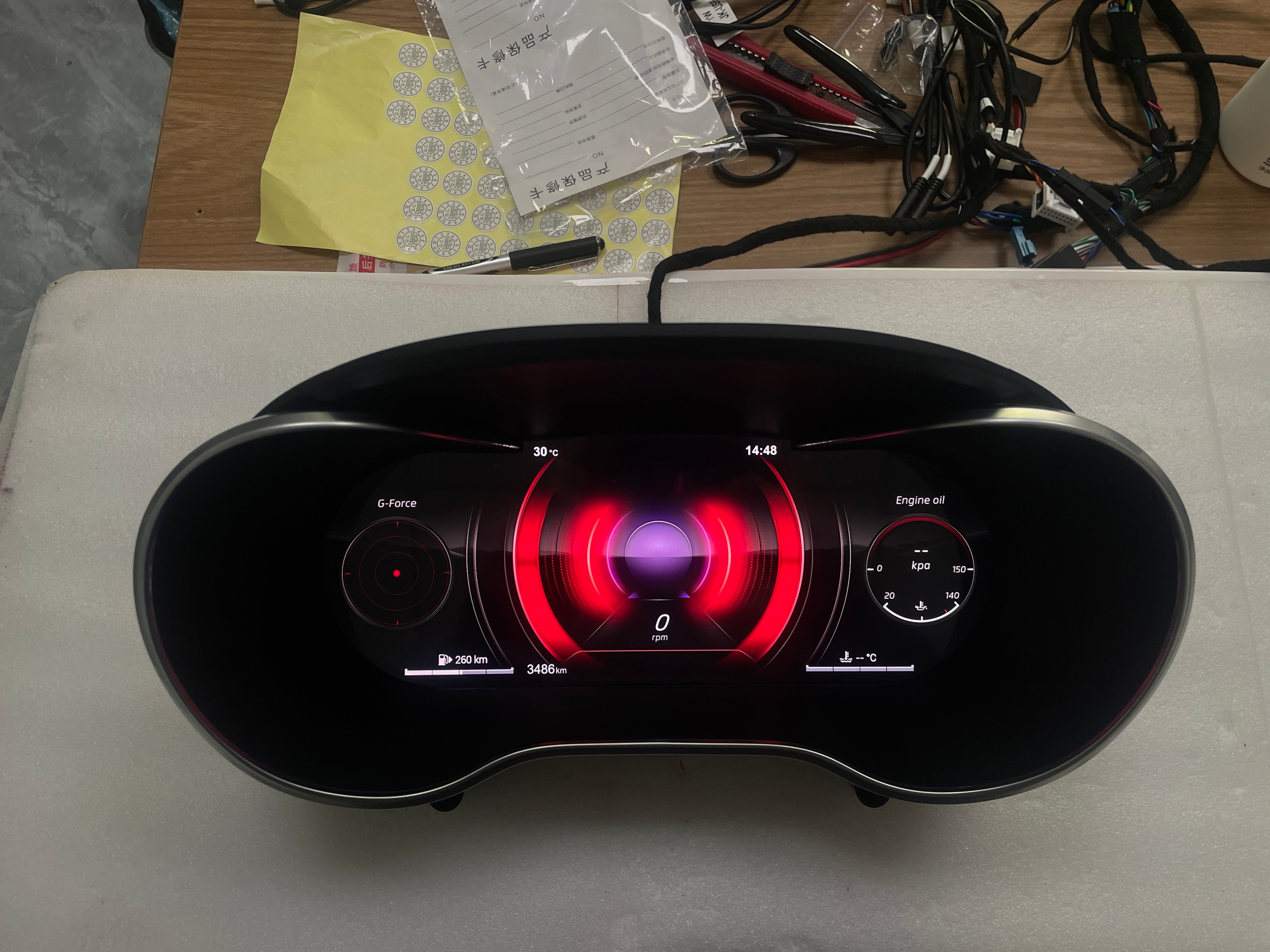 12.3" Linux System LCD Dashboard Speedometer Multifunction Digital Instrument Cluster for BENZ GLC/NTG 5.0 2016-2018