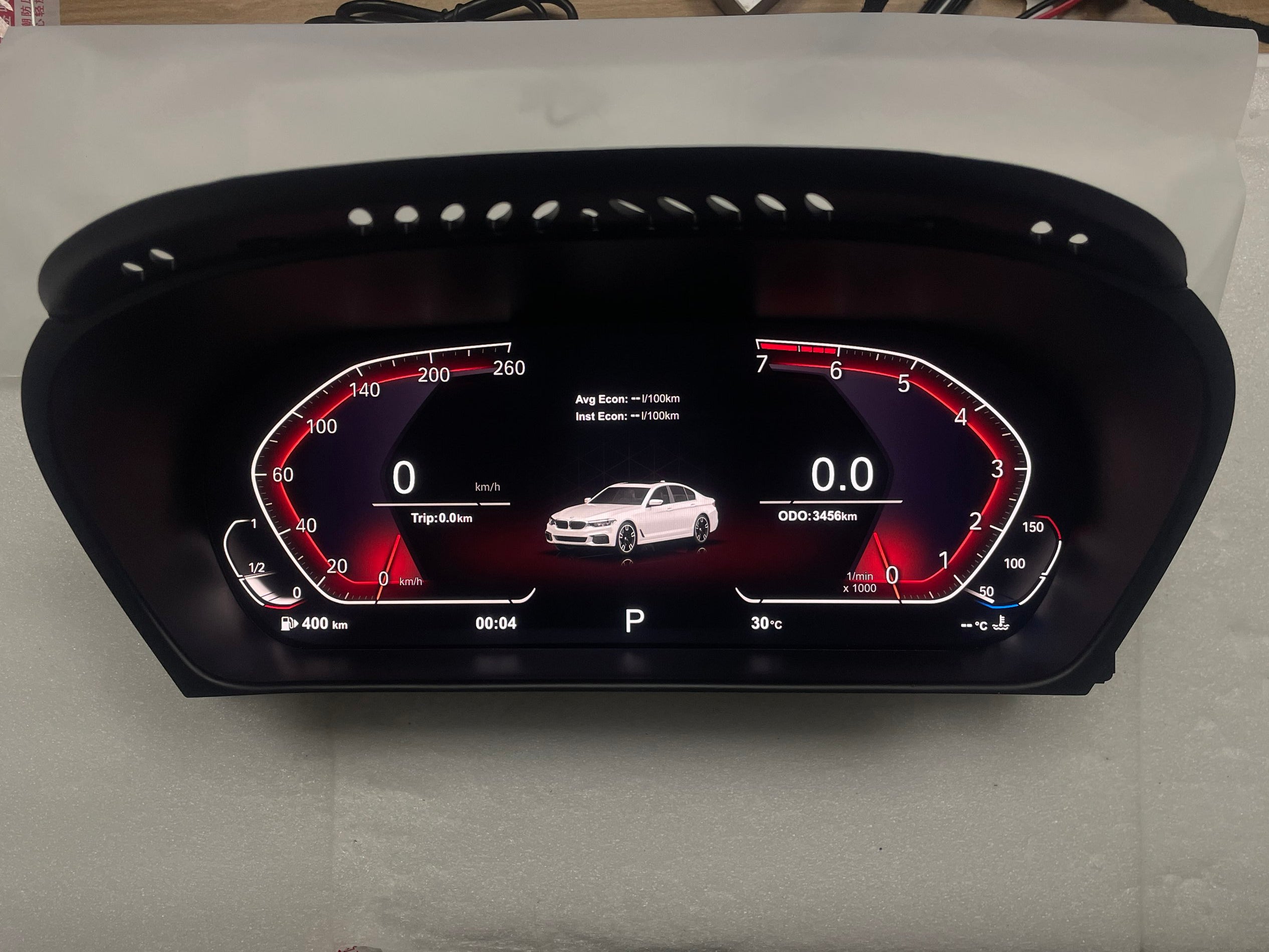 12.3" Linux LCD Digital Speed Cluster Retrofit Meter Dashboard for BMW X5 E70 X6 E71 Instrument Cluster