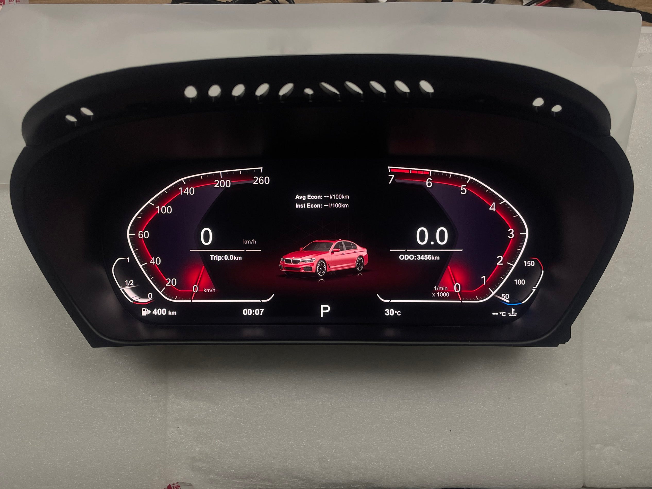 12.3" Linux LCD Digital Speed Cluster Retrofit Meter Dashboard for BMW X5 E70 X6 E71 Instrument Cluster