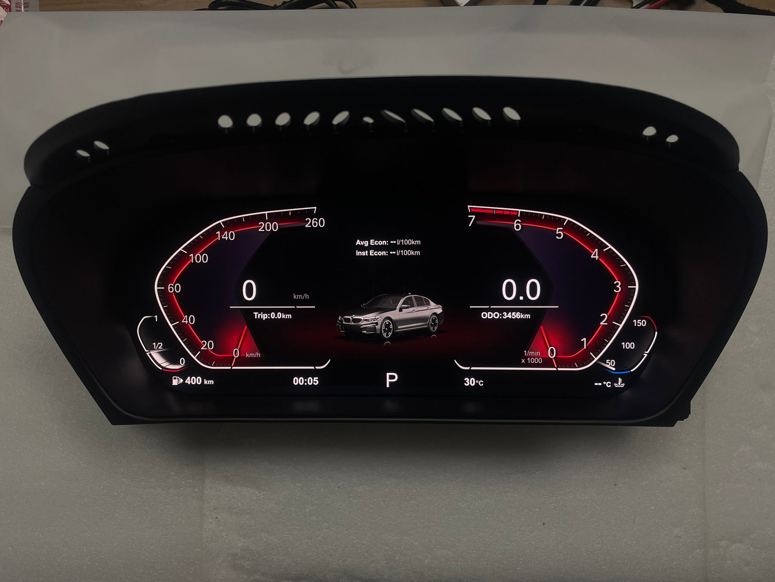 12.3" Linux LCD Digital Speed Cluster Retrofit Meter Dashboard for BMW X5 E70 X6 E71 Instrument Cluster