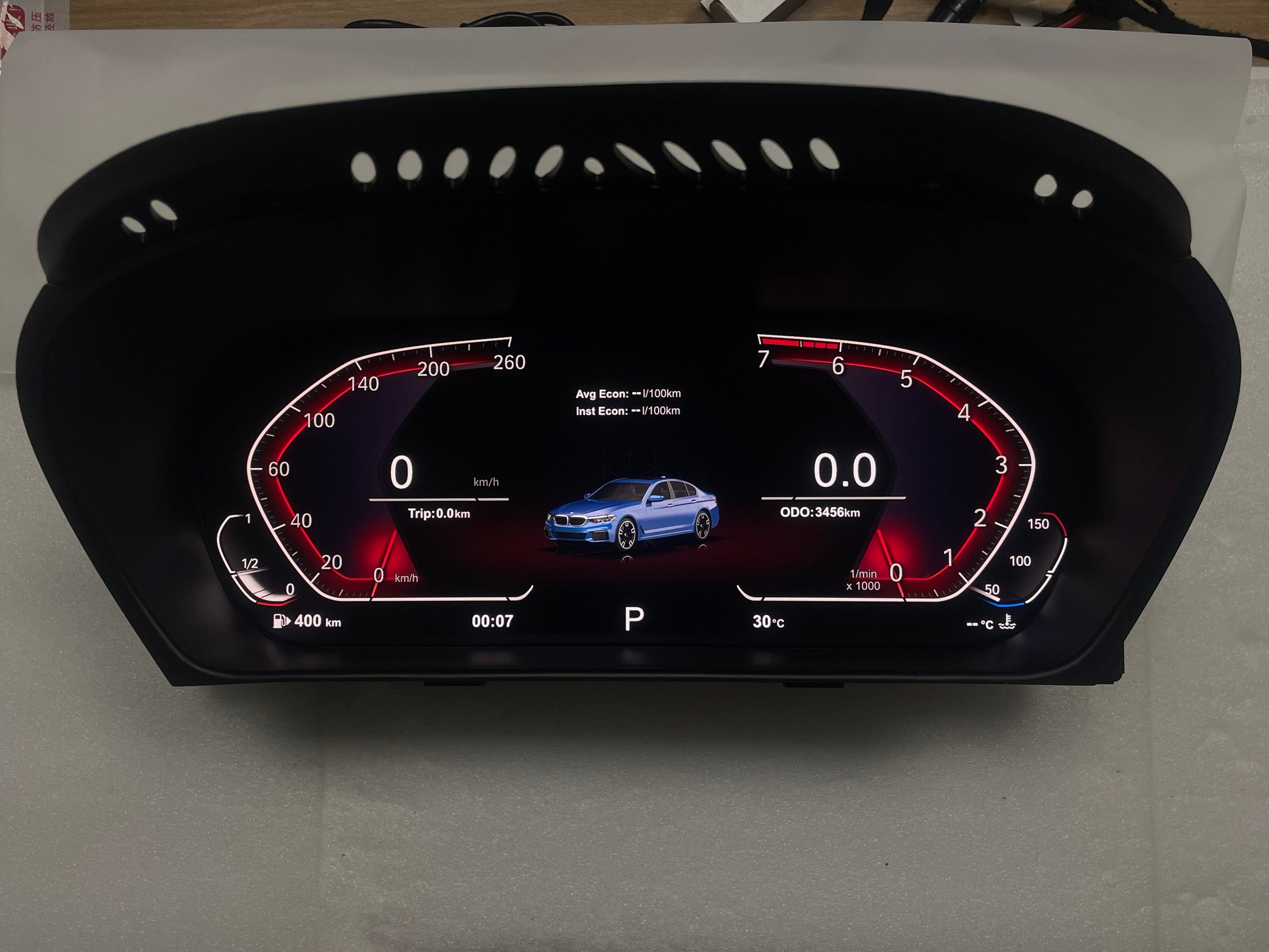 12.3" Linux LCD Digital Speed Cluster Retrofit Meter Dashboard for BMW X5 E70 X6 E71 Instrument Cluster