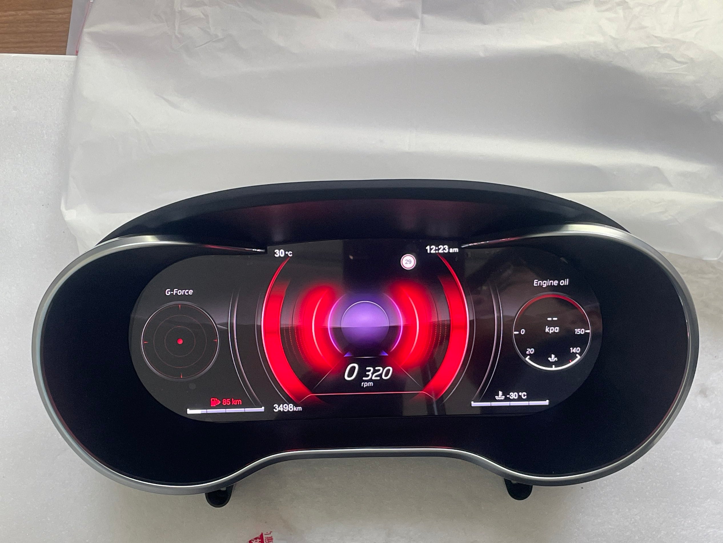 12.3" Linux System LCD Dashboard Speedometer Multifunction Digital Instrument Cluster for BENZ C Class/NTG 5.0 2015-2017