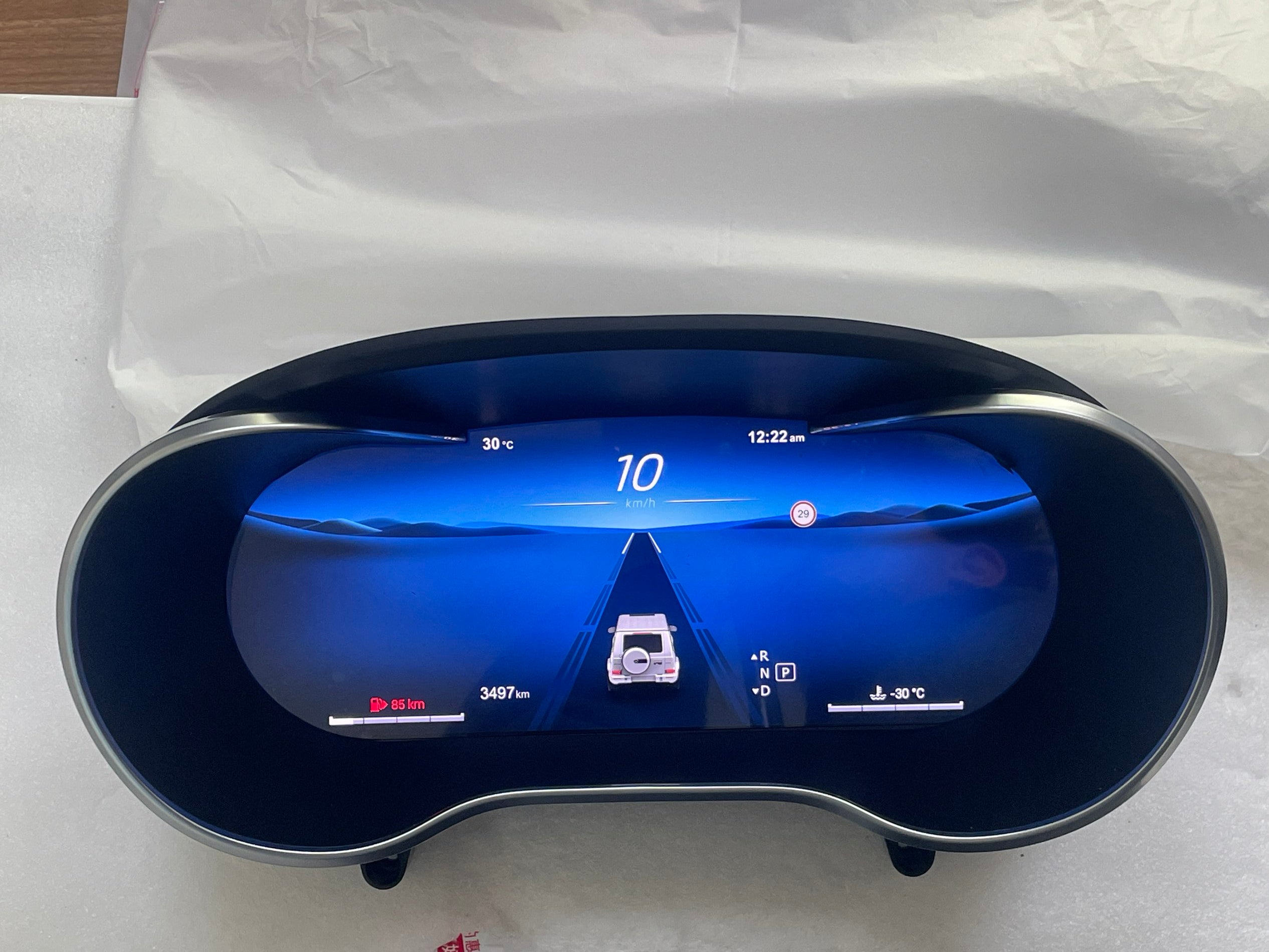 12.3" Linux System LCD Dashboard Speedometer Multifunction Digital Instrument Cluster for BENZ C Class/NTG 5.0 2015-2017