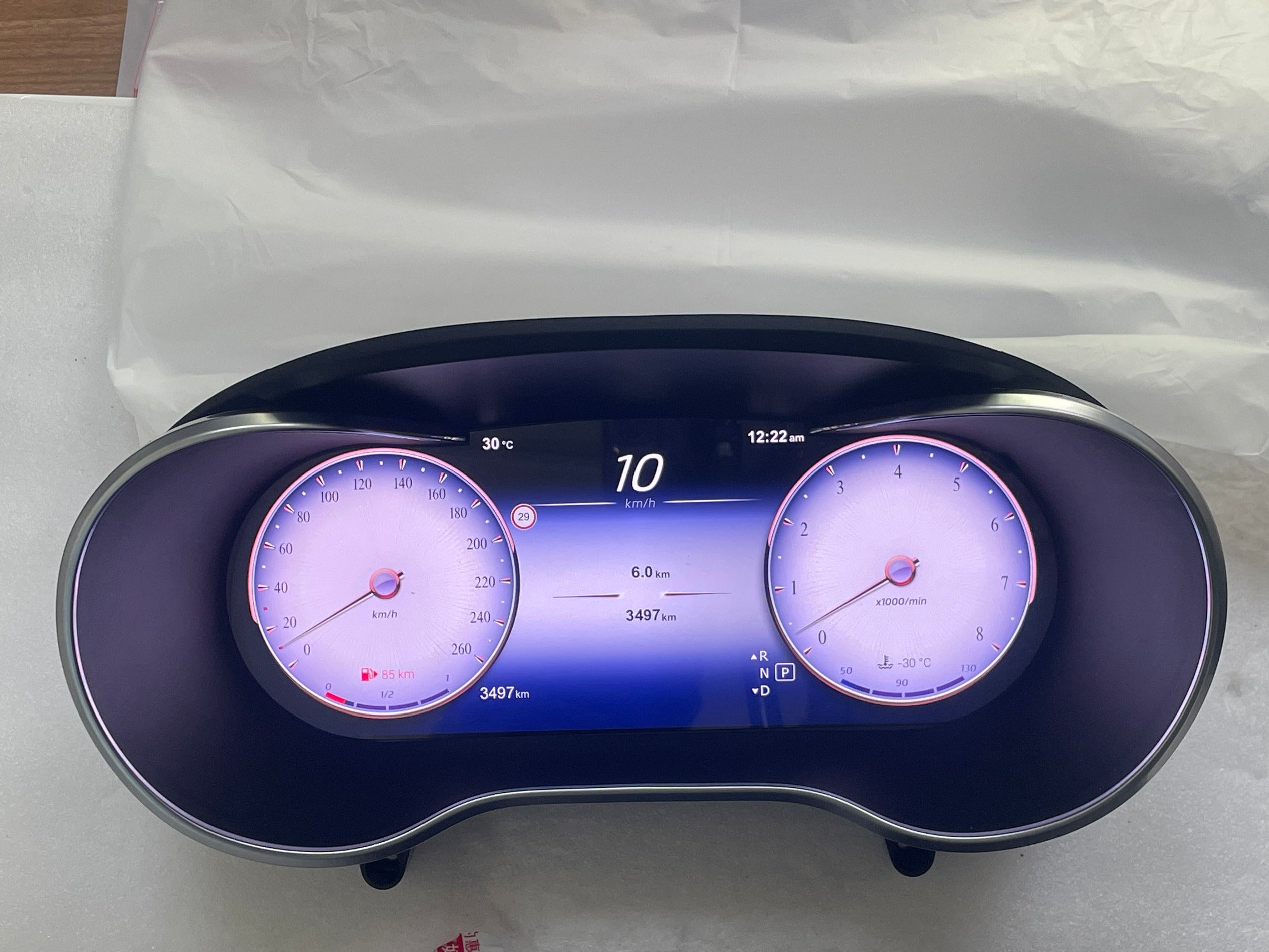 12.3" Linux System LCD Dashboard Speedometer Multifunction Digital Instrument Cluster for BENZ C Class/NTG 5.0 2015-2017